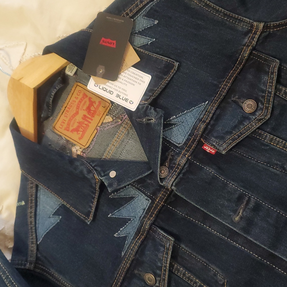 Levi's Grateful Dead Type 3 Trucker Jacket + Liquid Blue Steal Your Space Patch - Picture 17 of 17